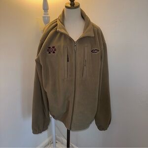 Drake Men’s 3XL Tan Mississippi State NICE Fleece Jacket